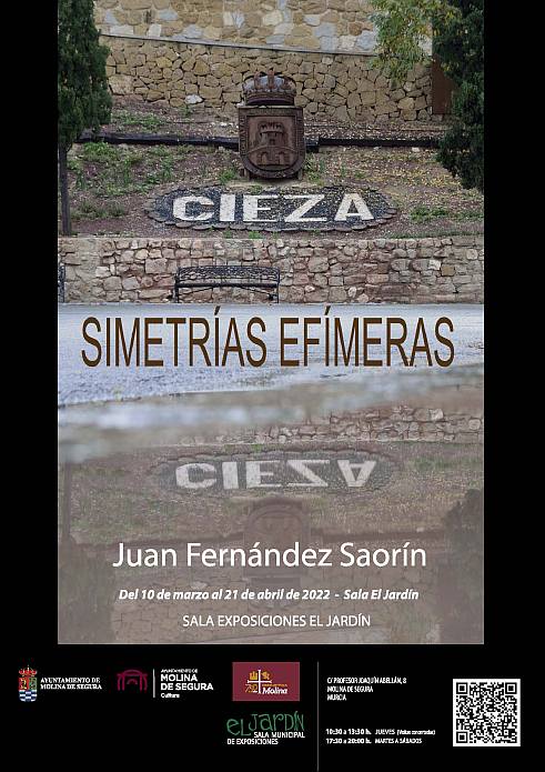 ExposicionCIEZASIMETRIASEFIMERASdeJuanFernandezSaorin SalaElJardin CARTEL 10mar 21abr22 NOTICIA