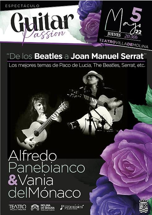 Teatro DELOSBEATLESAJOANMANUELSERRATGUITARPASSION 5may22 CARTEL NOTICIA