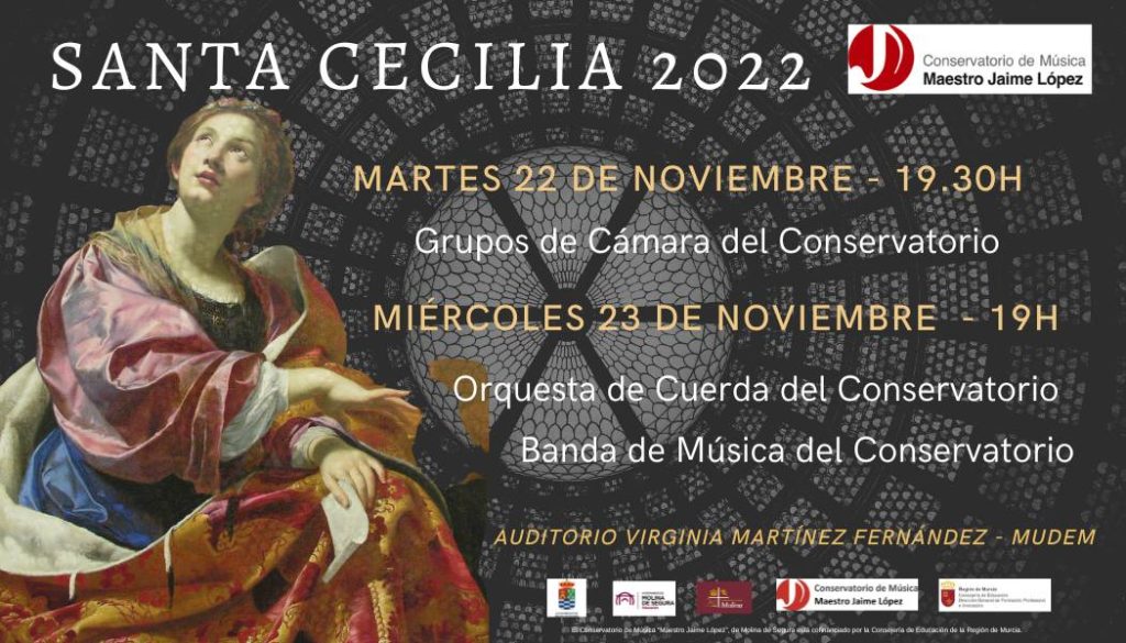 Conservatorio Profesional y Escuela Municipal Musica Molina Actividades Santa Cecilia 2022 Dias 22 y 23 CARTEL 1