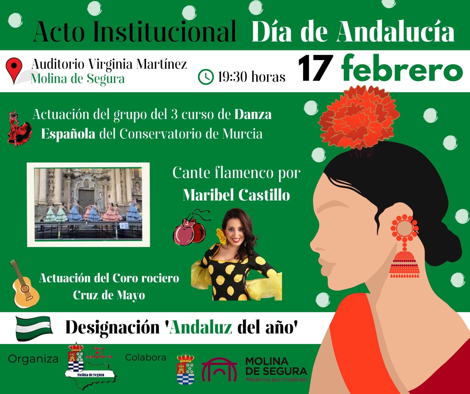 Casa de Andalucia en Molina Acto institucional Dia de Andalucia 2023 Dia 17 CARTEL 1
