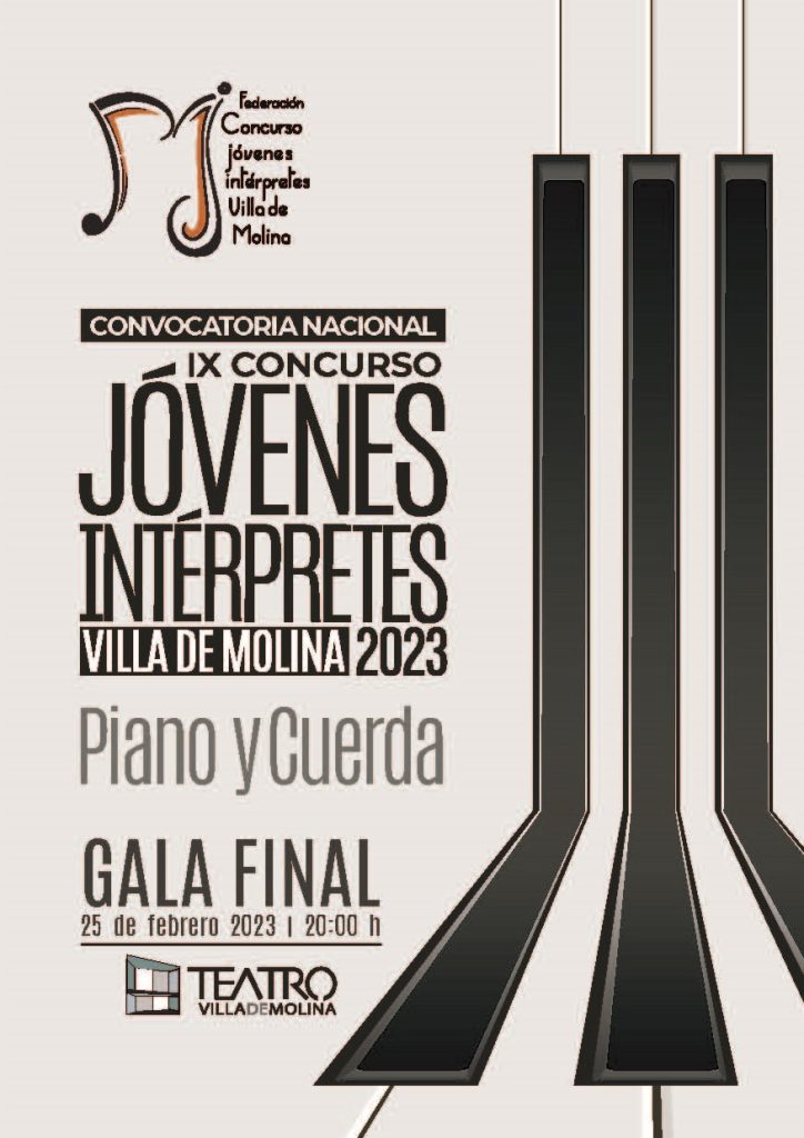 Concurso de Jovenes Interpretes Villa de Molina 2023 Gala final Dia 25 CARTEL