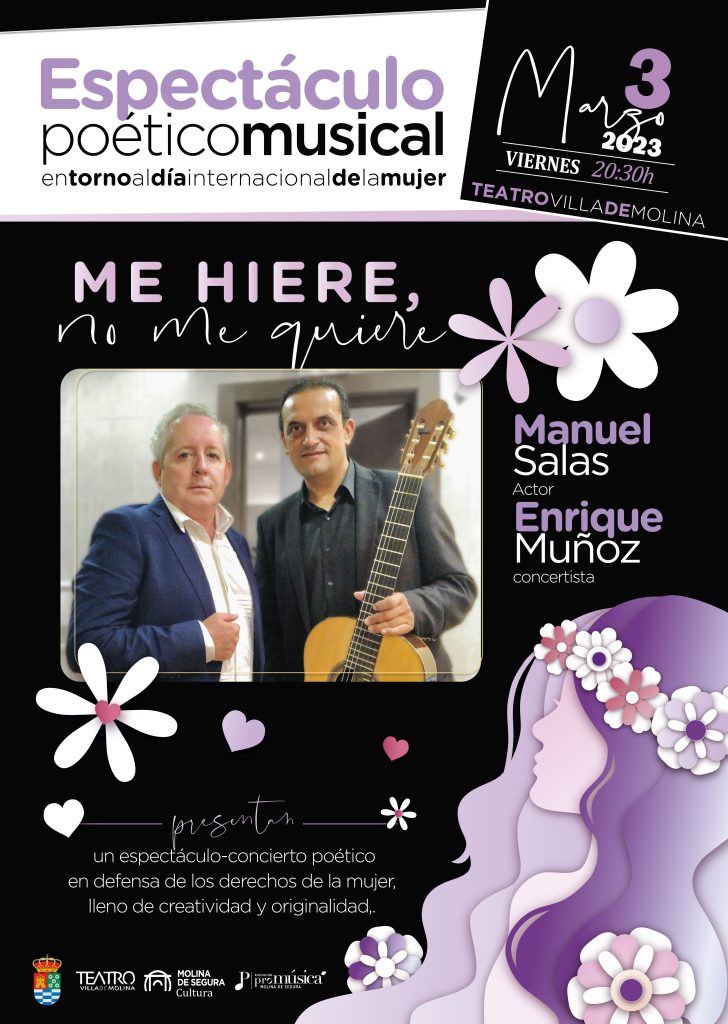 Teatro Espectaculo poetico musical Dia de la Mujer Dia 3 CARTEL