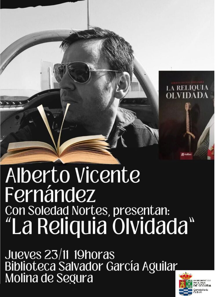 Libro 'La reliquia olvidada' de Alberto Vicente CARTEL