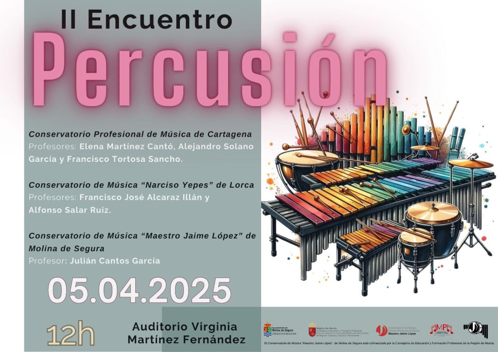 Conservatorio Música Molina II Encuentro de Percusión Día 5 CARTEL