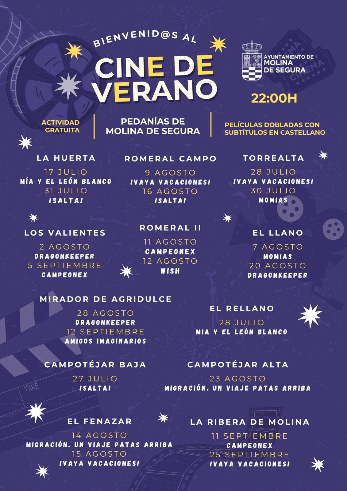Cine de Verano generico Pedanias 25