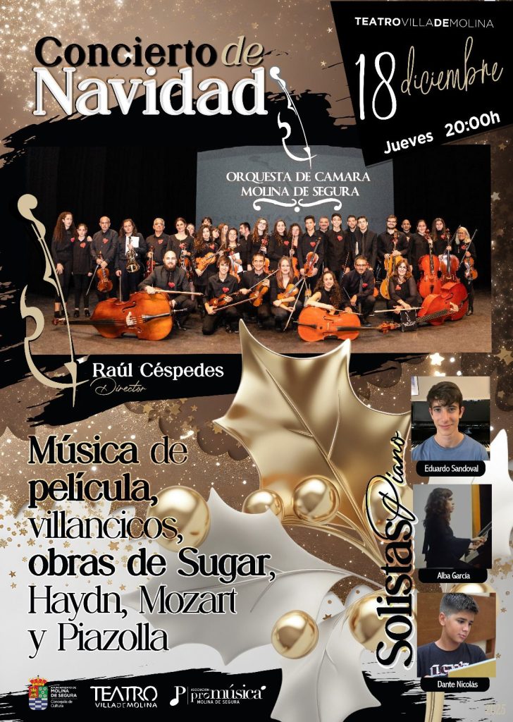 Teatro Concierto de Navidad Orquesta de Cuerda 'Hims Mola 18dic25 CARTEL
