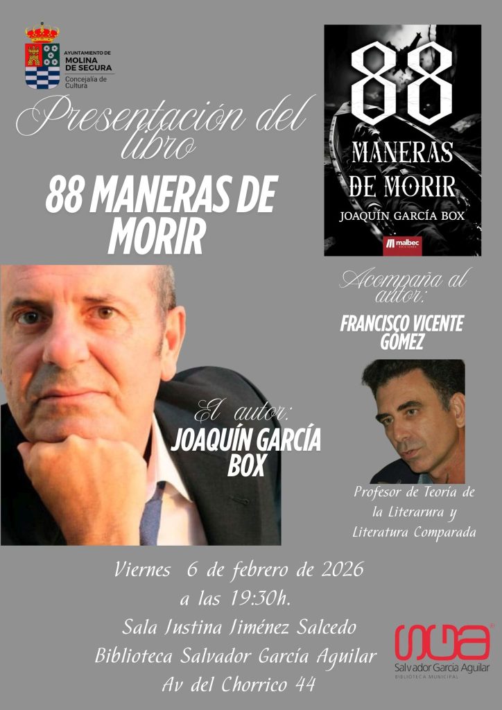 Libro '88 maneras de morir' de Joaquín García Box CARTEL