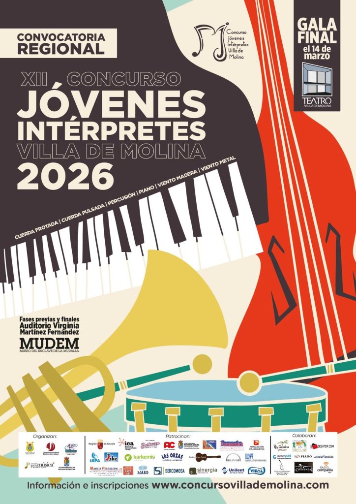 Concurso de Jóvenes Intérpretes 'Villa de Molina 2026' 14mar26 CARTEL
